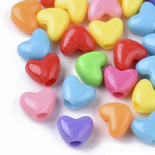 PandaHall Opaque Acrylic European Beads, Large Hole Beads, Heart, Mixed Color, 9~10x12x7mm, Hole: 4mm, about 1300pcs/500g Acrylic Heart..., Multicolor
PandaHall Opaque Acrylic European Beads, Large Hole Beads, Heart, Mixed Color, 9~10x12x7mm, Hole: 4mm, about 1300pcs/500g Acrylic Heart..., Multicolor