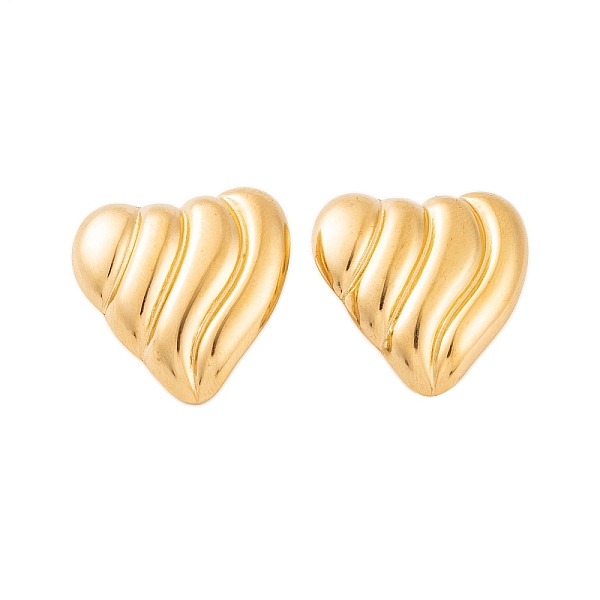 PandaHall Ion Plating(IP) 304 Stainless Steel Stud Earrings for Women, Textured Heart, Real 18K Gold Plated, 26x26mm 304 Stainless Steel...
PandaHall Ion Plating(IP) 304 Stainless Steel Stud Earrings for Women, Textured Heart, Real 18K Gold Plated, 26x26mm 304 Stainless Steel...