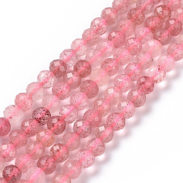 PandaHall Natural Strawberry Quartz Beads Strands, Faceted, Round, 4mm, Hole: 0.7mm, about 100pcs/strand, 15.75 inch(40cm) Strawberry...
PandaHall Natural Strawberry Quartz Beads Strands, Faceted, Round, 4mm, Hole: 0.7mm, about 100pcs/strand, 15.75 inch(40cm) Strawberry...