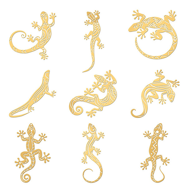 PandaHall Nickel Decoration Stickers, Metal Resin Filler, Epoxy Resin & UV Resin Craft Filling Material, Gecko, 40x40mm, 9 styles, 1pc/style...
PandaHall Nickel Decoration Stickers, Metal Resin Filler, Epoxy Resin & UV Resin Craft Filling Material, Gecko, 40x40mm, 9 styles, 1pc/style...