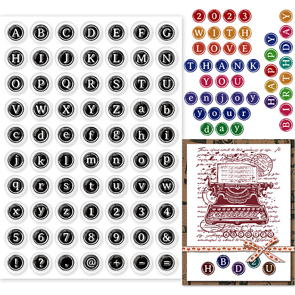 PandaHall GLOBLELAND Typewriter Alphabet Clear Stamps English Letter Number Silicone Clear Stamp Seals for DIY Scrapbooking Journals...
PandaHall GLOBLELAND Typewriter Alphabet Clear Stamps English Letter Number Silicone Clear Stamp Seals for DIY Scrapbooking Journals...