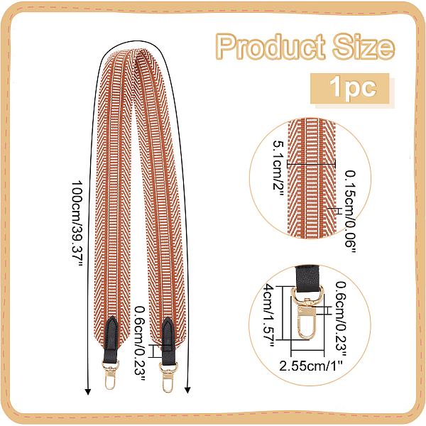 PandaHall WADORN Wide Purse Strap, 39.4 Inch Cotton Crossbody Shoulder Strap Replacement Striped Pattern Long Camera Bag Strap 2 Inch Wide..., Brown
PandaHall WADORN Wide Purse Strap, 39.4 Inch Cotton Crossbody Shoulder Strap Replacement Striped Pattern Long Camera Bag Strap 2 Inch Wide..., Brown