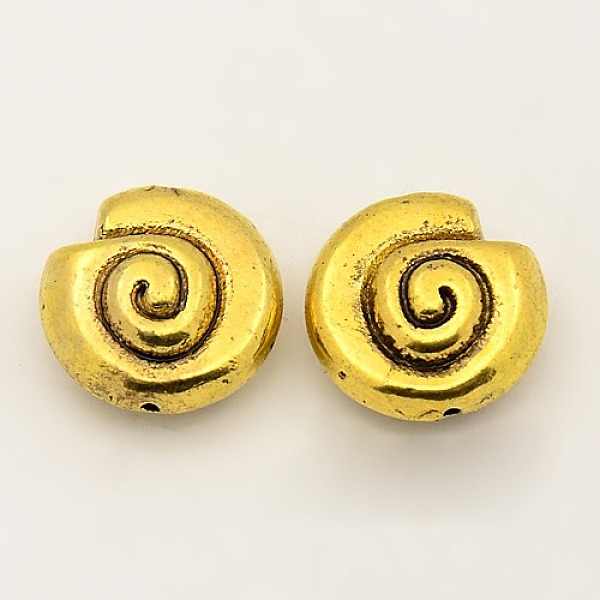 PandaHall Tibetan Style Alloy Beads, Lead Free and Cadmium Free, Snail, Antique Golden, 14x7mm, Hole: 1mm Alloy Others
PandaHall Tibetan Style Alloy Beads, Lead Free and Cadmium Free, Snail, Antique Golden, 14x7mm, Hole: 1mm Alloy Others