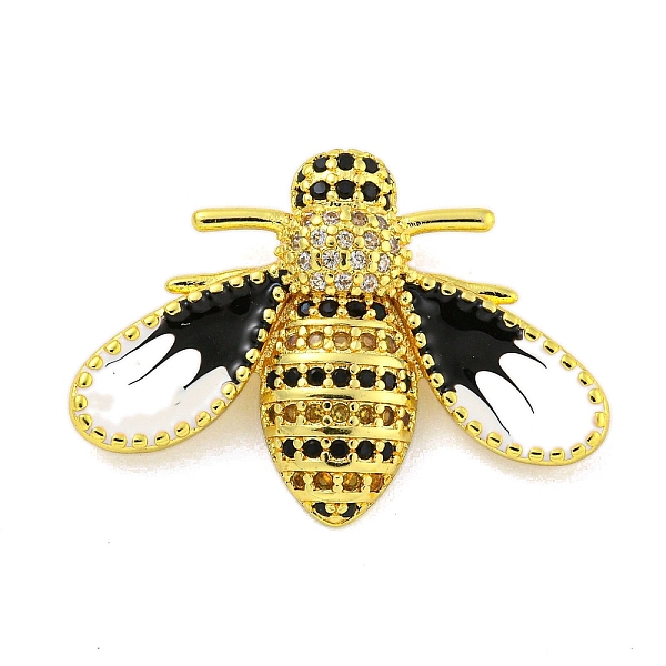 PandaHall Real 18K Gold Plated Brass Micro Pave Cubic Zirconia Pendant, with Enamel, Bees, Clear, 21x29.5x8mm, Hole: 4x2.5mm Brass+Cubic...
PandaHall Real 18K Gold Plated Brass Micro Pave Cubic Zirconia Pendant, with Enamel, Bees, Clear, 21x29.5x8mm, Hole: 4x2.5mm Brass+Cubic...