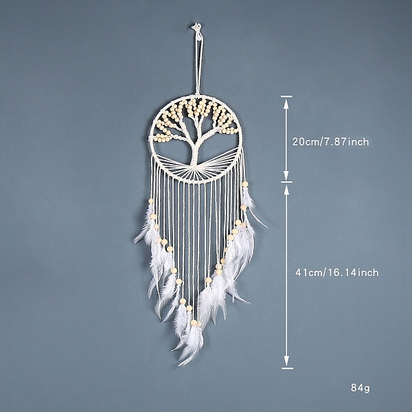 PandaHall Bohemian Style Feather Pendant Decorations, with Cotton Rope and Wood Beads, Tree of Life, Beige, 610mm Feather Tree of Life..., Yellow
PandaHall Bohemian Style Feather Pendant Decorations, with Cotton Rope and Wood Beads, Tree of Life, Beige, 610mm Feather Tree of Life..., Yellow