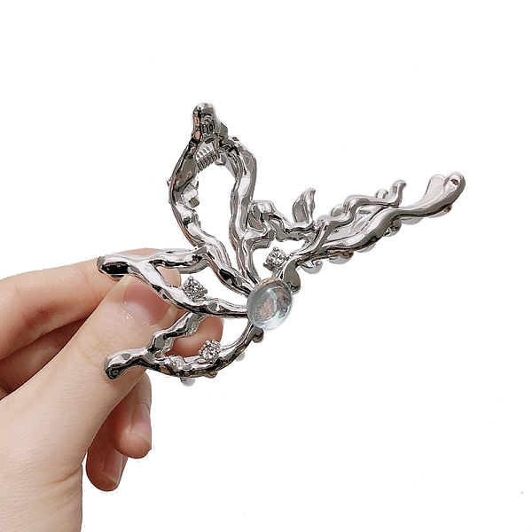 PandaHall Hollow Butterfly Alloy Rhinestone Large Claw Hair Clips, for Women Girl Thick Hair, Platinum, 109mm Alloy Butterfly Clear
PandaHall Hollow Butterfly Alloy Rhinestone Large Claw Hair Clips, for Women Girl Thick Hair, Platinum, 109mm Alloy Butterfly Clear
