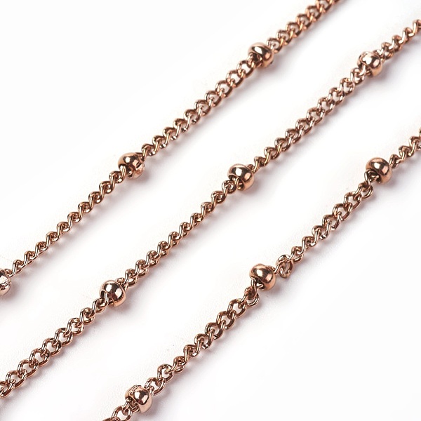PandaHall Vacuum Plating 304 Stainless Steel Satellite Chains, Curb Chains, Soldered, with Spool, Rose Gold, 19x3x2mm, about 32.8 Feet...
PandaHall Vacuum Plating 304 Stainless Steel Satellite Chains, Curb Chains, Soldered, with Spool, Rose Gold, 19x3x2mm, about 32.8 Feet...