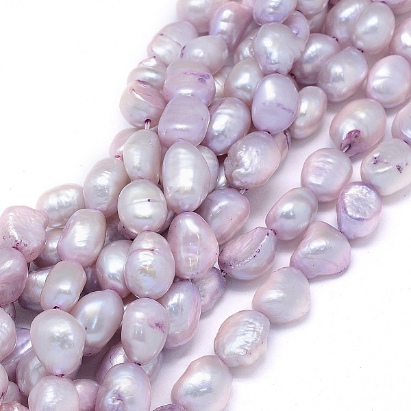 PandaHall Dyed Natural Cultured Freshwater Pearl Beads Strands, Oval, Lilac, 10~15x6~10mm, Hole: 0.8mm, about 30~34pcs/strand, 14.1 inch..., Purple
PandaHall Dyed Natural Cultured Freshwater Pearl Beads Strands, Oval, Lilac, 10~15x6~10mm, Hole: 0.8mm, about 30~34pcs/strand, 14.1 inch..., Purple