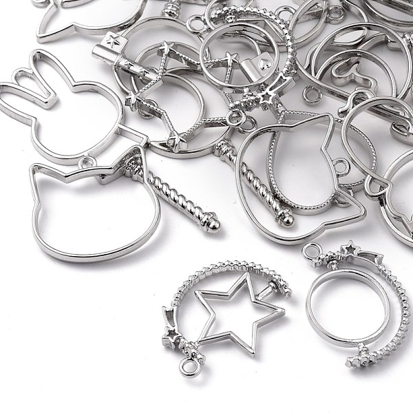 PandaHall Zinc Alloy Open Back Bezel Pendants, For DIY UV Resin, Epoxy Resin, Pressed Flower Jewelry, Mixed Shapes, Lead Free & Cadmium Free...
PandaHall Zinc Alloy Open Back Bezel Pendants, For DIY UV Resin, Epoxy Resin, Pressed Flower Jewelry, Mixed Shapes, Lead Free & Cadmium Free...