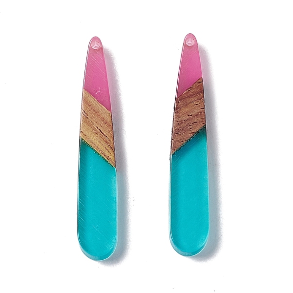 PandaHall Transparent Resin & Walnut Wood Pendants, Teardrop Charms, Turquoise, 44x7.5x3.5mm, Hole: 1.5mm Resin+Wood Teardrop Green
PandaHall Transparent Resin & Walnut Wood Pendants, Teardrop Charms, Turquoise, 44x7.5x3.5mm, Hole: 1.5mm Resin+Wood Teardrop Green