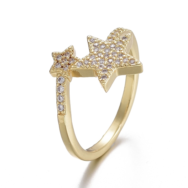 PandaHall Adjustable Brass Micro Pave Cubic Zirconia Cuff Rings, Open Rings, Long-Lasting Plated, Star, Clear, Golden, Size 8, 18mm...
PandaHall Adjustable Brass Micro Pave Cubic Zirconia Cuff Rings, Open Rings, Long-Lasting Plated, Star, Clear, Golden, Size 8, 18mm...