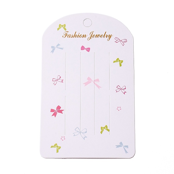 PandaHall Paper Hair Clip Display Cards, Arch Shape with Bowknot Pattern, White, 12.2x7.6x0.03cm, Hole: 8.2mm Paper Bowknot White
PandaHall Paper Hair Clip Display Cards, Arch Shape with Bowknot Pattern, White, 12.2x7.6x0.03cm, Hole: 8.2mm Paper Bowknot White