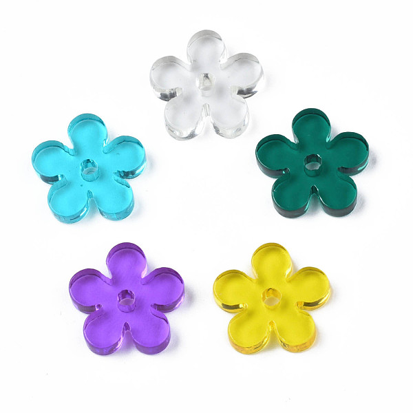 PandaHall Transparent Acrylic Beads, Flower, Mixed Color, 14x14x2.5~3mm, Hole: 2mm Acrylic Flower Multicolor
PandaHall Transparent Acrylic Beads, Flower, Mixed Color, 14x14x2.5~3mm, Hole: 2mm Acrylic Flower Multicolor
