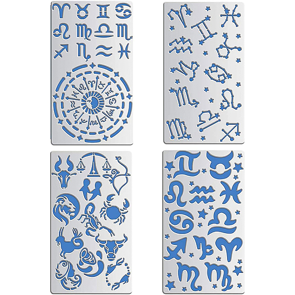 PandaHall BENECREAT 4PCS 4x7 Inch Mixed Constellations Metal Stencils Zodiac Glyphs Symbols/Viking Compass Stencils for Wood carving...
PandaHall BENECREAT 4PCS 4x7 Inch Mixed Constellations Metal Stencils Zodiac Glyphs Symbols/Viking Compass Stencils for Wood carving...