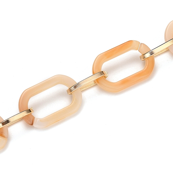 PandaHall Handmade Acrylic Paperclip Chains, with Aluminium Cable Links, for Jewelry Making, Light Gold, Bisque, Link: 22.5x15x3mm and..., Orange
PandaHall Handmade Acrylic Paperclip Chains, with Aluminium Cable Links, for Jewelry Making, Light Gold, Bisque, Link: 22.5x15x3mm and..., Orange