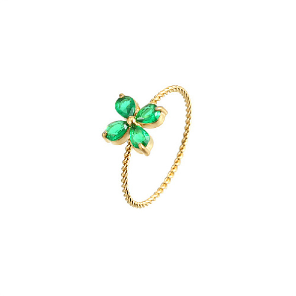 PandaHall Golden Stainless Steel with Green Cubic Zirconia Finger Ring, Flower, 1.1mm, Inner Diameter: 18.6mm, Flower: 7.9mm Stainless...
PandaHall Golden Stainless Steel with Green Cubic Zirconia Finger Ring, Flower, 1.1mm, Inner Diameter: 18.6mm, Flower: 7.9mm Stainless...