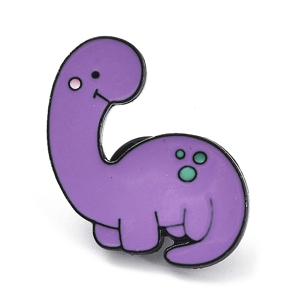 PandaHall Cartoon Dinosaur Enamel Pins, Black Alloy Brooch for Backpack Clothes, Medium Purple, 28x24x1.5mm Alloy+Enamel Dinosaur
PandaHall Cartoon Dinosaur Enamel Pins, Black Alloy Brooch for Backpack Clothes, Medium Purple, 28x24x1.5mm Alloy+Enamel Dinosaur
