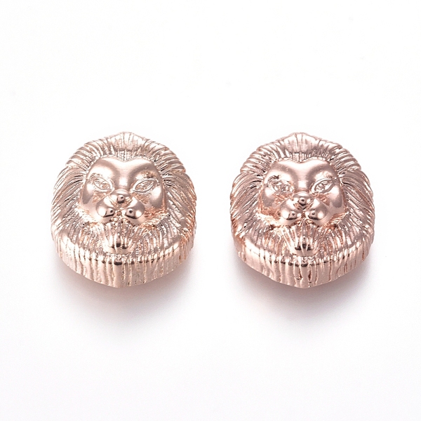 PandaHall Brass Beads, Lion, Real Rose Gold Plated, 13x12x7mm, Hole: 1mm Brass Lion
PandaHall Brass Beads, Lion, Real Rose Gold Plated, 13x12x7mm, Hole: 1mm Brass Lion
