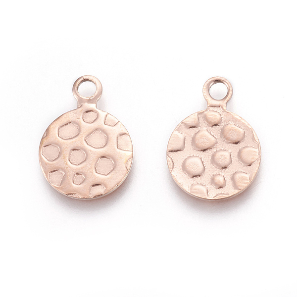 PandaHall Ion Plating(IP) 304 Stainless Steel Charms, Flat Round, Bumpy, Rose Gold, 13.5x10x0.7mm, Hole: 1.8mm 304 Stainless Steel Flat...
PandaHall Ion Plating(IP) 304 Stainless Steel Charms, Flat Round, Bumpy, Rose Gold, 13.5x10x0.7mm, Hole: 1.8mm 304 Stainless Steel Flat...