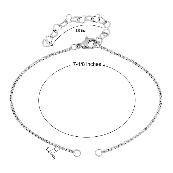 PandaHall 4Pcs 4Style Adjustable 304 Stainless Steel Box Chain Slider Bracelet Making, with Brass Cubic Zirconia Charms, Golden & Stainless...
PandaHall 4Pcs 4Style Adjustable 304 Stainless Steel Box Chain Slider Bracelet Making, with Brass Cubic Zirconia Charms, Golden & Stainless...
