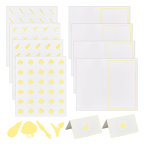 PandaHall OLYCRAFT 240pcs 4 Styles Gold Meal Stickers 1 Inch with 60pcs Blank Table Place Cards Food Choice Sticker Set...
PandaHall OLYCRAFT 240pcs 4 Styles Gold Meal Stickers 1 Inch with 60pcs Blank Table Place Cards Food Choice Sticker Set...