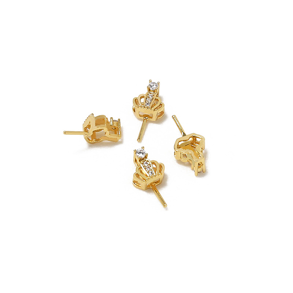 PandaHall Brass Micro Pave Clear Cubic Zirconia Crown Head Pins, for Baroque Pearl Making, Golden, 16x8mm Brass Clear
PandaHall Brass Micro Pave Clear Cubic Zirconia Crown Head Pins, for Baroque Pearl Making, Golden, 16x8mm Brass Clear