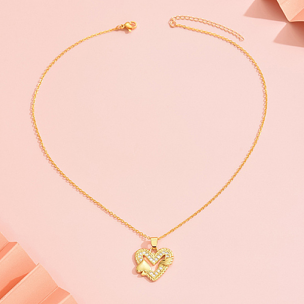 PandaHall Brass Micro Pave Cubic Zirconia Pendant Necklaces, Heart, Real 18K Gold Plated, 15.75 inch(40cm), Heart: 20x22mm Cubic Zirconia..., Clear
PandaHall Brass Micro Pave Cubic Zirconia Pendant Necklaces, Heart, Real 18K Gold Plated, 15.75 inch(40cm), Heart: 20x22mm Cubic Zirconia..., Clear
