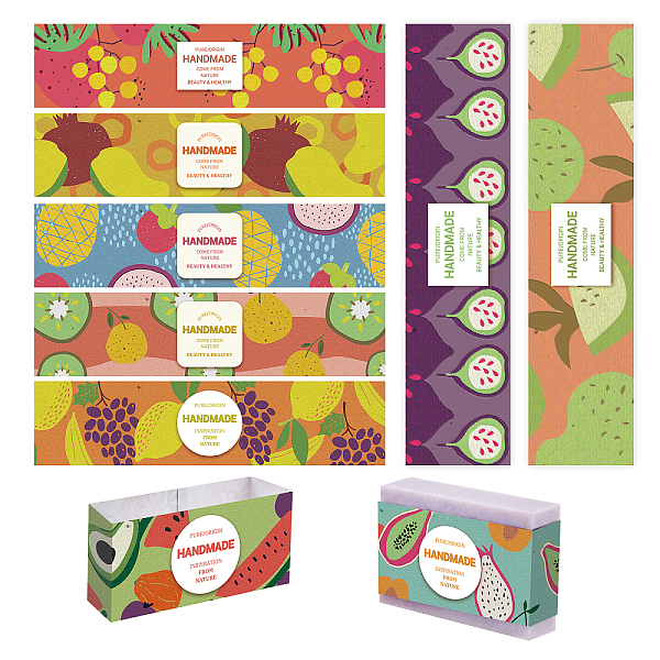 PandaHall Abstract Fruit Style Soap Paper Tag, Soap Wrappers, Rectangle, for Soap Packaging, Mixed Color, 50x210mm, 9 style, 10pcs/style..., Multicolor
PandaHall Abstract Fruit Style Soap Paper Tag, Soap Wrappers, Rectangle, for Soap Packaging, Mixed Color, 50x210mm, 9 style, 10pcs/style..., Multicolor