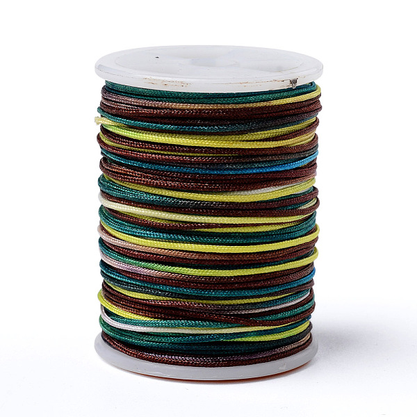 PandaHall Segment Dyed Polyester Thread, Braided Cord, Colorful, 0.8mm, about 10.93 yards(10m)/roll Polyester
PandaHall Segment Dyed Polyester Thread, Braided Cord, Colorful, 0.8mm, about 10.93 yards(10m)/roll Polyester