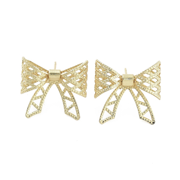 PandaHall Hollow Bowknot Brass Stud Earrings, Long-Lasting Plated, Lead Free & Cadmium Free, Real 18K Gold Plated, 20x21mm Brass Bowknot
PandaHall Hollow Bowknot Brass Stud Earrings, Long-Lasting Plated, Lead Free & Cadmium Free, Real 18K Gold Plated, 20x21mm Brass Bowknot