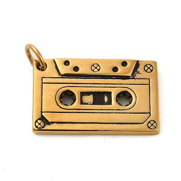 PandaHall Ion Plating(IP) 304 Stainless Steel Pendants, with Jump Ring, Tape Charm, Antique Golden, 23.5x38x5.5mm, Hole: 6.8mm 304 Stainless...
PandaHall Ion Plating(IP) 304 Stainless Steel Pendants, with Jump Ring, Tape Charm, Antique Golden, 23.5x38x5.5mm, Hole: 6.8mm 304 Stainless...