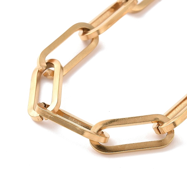 PandaHall Vacuum Plating 304 Stainless Steel Paperclip Chain Bracelet for Men Women, Golden, 9-1/4 inch(23.5cm) 304 Stainless Steel
PandaHall Vacuum Plating 304 Stainless Steel Paperclip Chain Bracelet for Men Women, Golden, 9-1/4 inch(23.5cm) 304 Stainless Steel