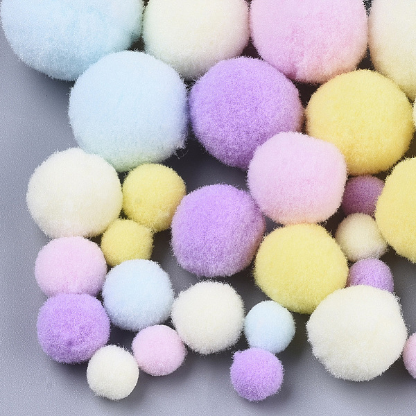 PandaHall DIY Doll Craft Polyester High-elastic Pompon Ball, Round, Mixed Color, 7~29mm Polyester Multicolor
PandaHall DIY Doll Craft Polyester High-elastic Pompon Ball, Round, Mixed Color, 7~29mm Polyester Multicolor