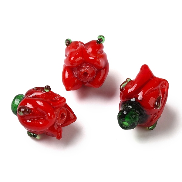 PandaHall Handmade Lampwork Beads, Flower, Red, 16x14~15mm, Hole: 1.2mm Lampwork Flower Red
PandaHall Handmade Lampwork Beads, Flower, Red, 16x14~15mm, Hole: 1.2mm Lampwork Flower Red