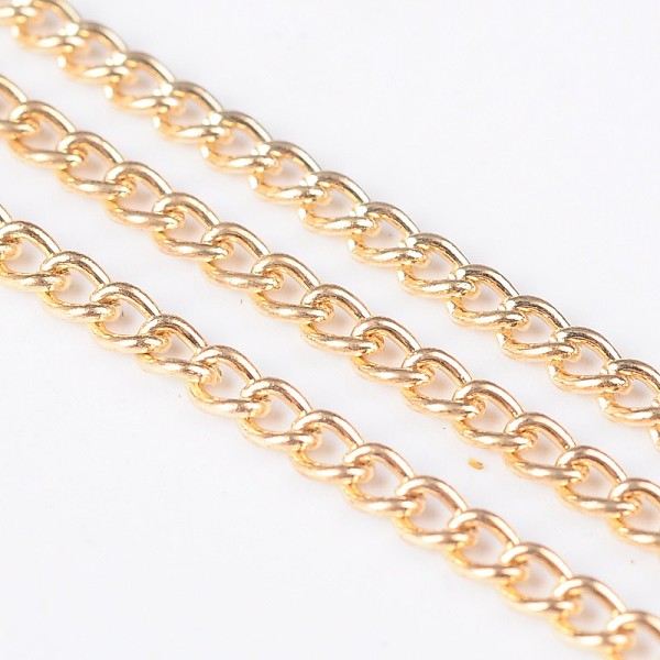 PandaHall Iron Twisted Chains, Unwelded, with Spool, Gold Plated, 3x2x0.6mm, about 328.08 Feet(100m)/roll Iron
PandaHall Iron Twisted Chains, Unwelded, with Spool, Gold Plated, 3x2x0.6mm, about 328.08 Feet(100m)/roll Iron