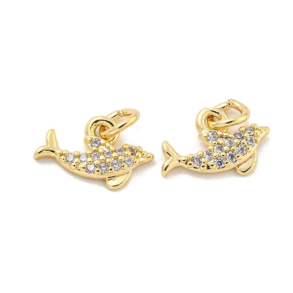 PandaHall Brass Micro Pave Clear Cubic Zirconia Charms, Dolphin, 6.5x11.5x2mm, Hole: 2.5mm Brass+Cubic Zirconia Dolphin Clear
PandaHall Brass Micro Pave Clear Cubic Zirconia Charms, Dolphin, 6.5x11.5x2mm, Hole: 2.5mm Brass+Cubic Zirconia Dolphin Clear