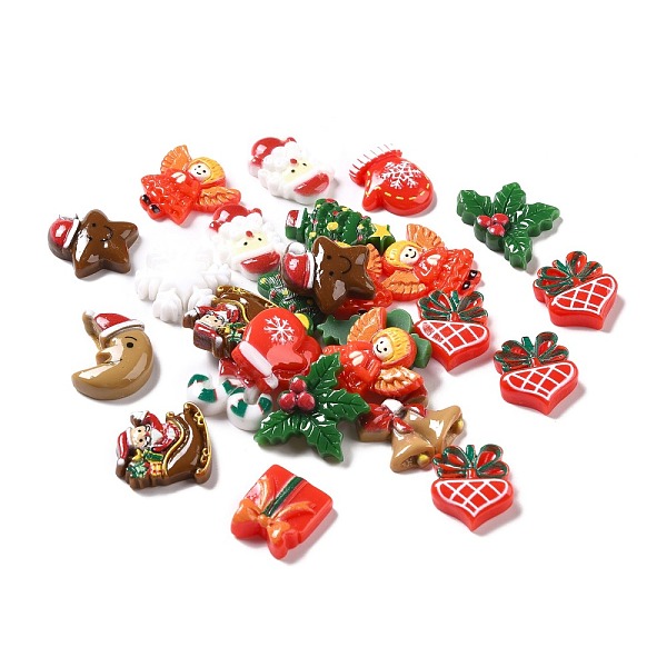 PandaHall Christmas Theme Opaque Resin Cabochons, Mixed Shapes, Mixed Color, 17~24x14~24.5x4.5~5.5mm Resin Mixed Shapes Multicolor
PandaHall Christmas Theme Opaque Resin Cabochons, Mixed Shapes, Mixed Color, 17~24x14~24.5x4.5~5.5mm Resin Mixed Shapes Multicolor