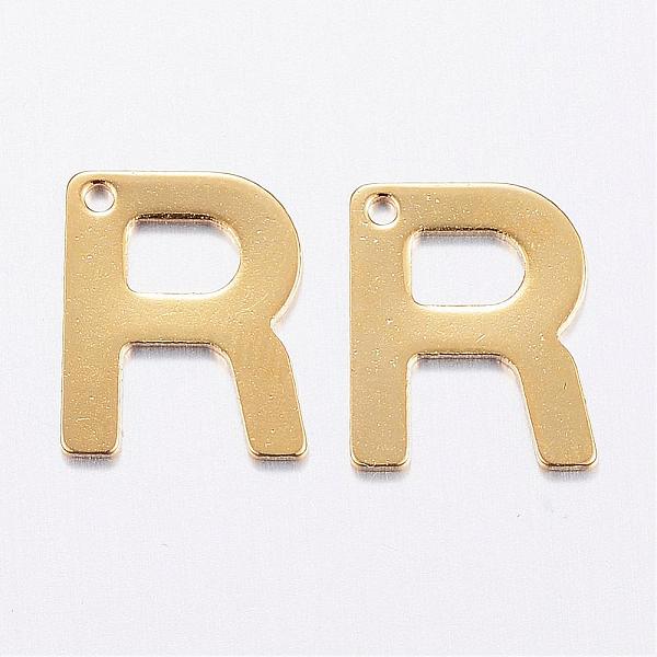 PandaHall 304 Stainless Steel Charms, Letter, Initial Charms, Real 18k Gold Plated, Letter.R, 11x6~12x0.8mm, Hole: 1mm 304 Stainless Steel...
PandaHall 304 Stainless Steel Charms, Letter, Initial Charms, Real 18k Gold Plated, Letter.R, 11x6~12x0.8mm, Hole: 1mm 304 Stainless Steel...