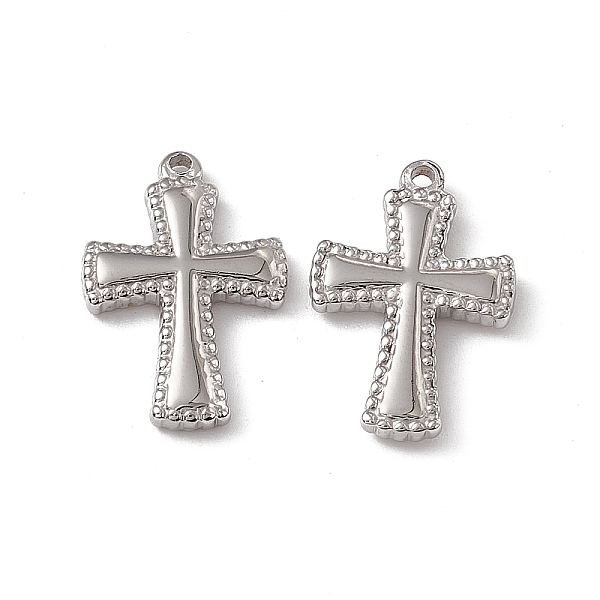 PandaHall 201 Stainless Steel Pendants, Cross Charm, Stainless Steel Color, 18.5x12.5x2.5mm, Hole: 1.2mm 201 Stainless Steel Cross
PandaHall 201 Stainless Steel Pendants, Cross Charm, Stainless Steel Color, 18.5x12.5x2.5mm, Hole: 1.2mm 201 Stainless Steel Cross