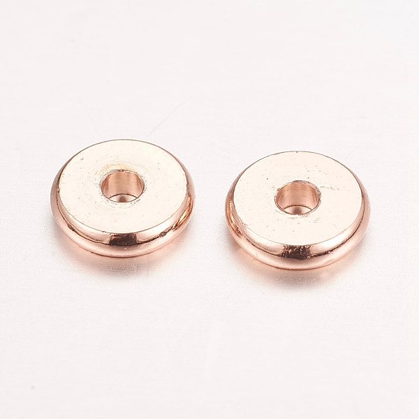 PandaHall Real Rose Gold Plated Brass Spacer Beads, Nickel Free, Flat Round, 7x2mm, Hole: 2mm Brass Flat Round
PandaHall Real Rose Gold Plated Brass Spacer Beads, Nickel Free, Flat Round, 7x2mm, Hole: 2mm Brass Flat Round