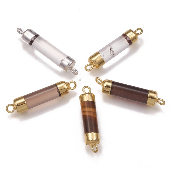 PandaHall Natural Gemstone Links, with Brass Findings, Column, 26x5mm, Hole: 1.8mm Mixed Stone Column
PandaHall Natural Gemstone Links, with Brass Findings, Column, 26x5mm, Hole: 1.8mm Mixed Stone Column