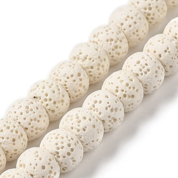 PandaHall Natural Lava Rock Dyed Beads Strands, Rondelle, Floral White, 10x7~7.5mm, Hole: 1.6mm, about 55~56pcs/strand, 16.14''(41~41.5cm)...
PandaHall Natural Lava Rock Dyed Beads Strands, Rondelle, Floral White, 10x7~7.5mm, Hole: 1.6mm, about 55~56pcs/strand, 16.14''(41~41.5cm)...