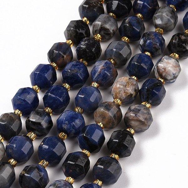 PandaHall Natural Sodalite Beads Strands with Seed Beads, Faceted Bicone Barrel Drum, 9.5x8.5mm, Hole: 1.2mm, about 31pcs/strand, 14.17 inch...
PandaHall Natural Sodalite Beads Strands with Seed Beads, Faceted Bicone Barrel Drum, 9.5x8.5mm, Hole: 1.2mm, about 31pcs/strand, 14.17 inch...