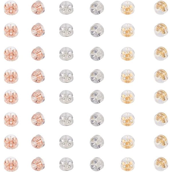 PandaHall ARRICRAFT 60Pcs 3 Colors Brass Ear Nuts, with Plastic Finding, Half Round, Mixed Color, 5x4mm, Hole: 1mm, 20pcs/color Brass Clear
PandaHall ARRICRAFT 60Pcs 3 Colors Brass Ear Nuts, with Plastic Finding, Half Round, Mixed Color, 5x4mm, Hole: 1mm, 20pcs/color Brass Clear