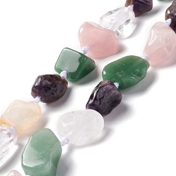 PandaHall Natural Mixed Gemstone Beads Strands, Tumbled Stone, Nuggets, 16~36.8x13~28.5x8~21mm, Hole: 2~3.8mm, about 13pcs/strand...
PandaHall Natural Mixed Gemstone Beads Strands, Tumbled Stone, Nuggets, 16~36.8x13~28.5x8~21mm, Hole: 2~3.8mm, about 13pcs/strand...