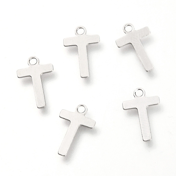 PandaHall 201 Stainless Steel Charms, Alphabet, Letter.T, 12x7.8x0.6mm, Hole: 1.4mm 201 Stainless Steel Letter T
PandaHall 201 Stainless Steel Charms, Alphabet, Letter.T, 12x7.8x0.6mm, Hole: 1.4mm 201 Stainless Steel Letter T