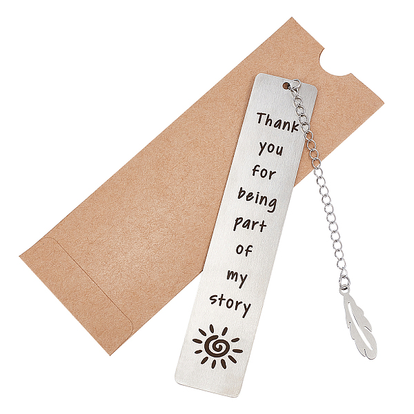 PandaHall CRASPIRE Stainless Steel Bookmarks Silver Lettering Bookmarks with Feather Pendant with Kraft Paper Bag for Book Lovers Teacher..., Orange
PandaHall CRASPIRE Stainless Steel Bookmarks Silver Lettering Bookmarks with Feather Pendant with Kraft Paper Bag for Book Lovers Teacher..., Orange