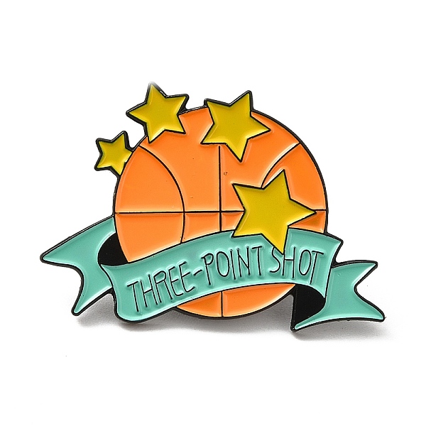 PandaHall Basketball Enamel Pins, Black Alloy Badge for Women, Word Three-point Shot, 31x30x1.5mm Alloy+Enamel Basketball
PandaHall Basketball Enamel Pins, Black Alloy Badge for Women, Word Three-point Shot, 31x30x1.5mm Alloy+Enamel Basketball