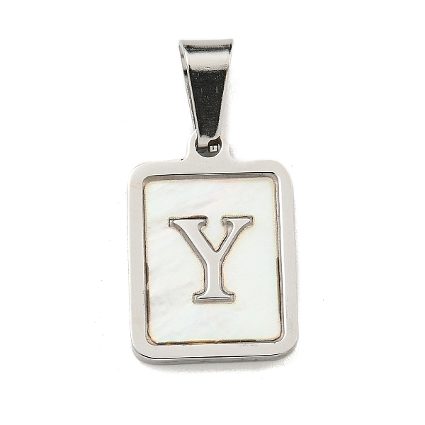PandaHall Vacuum Plating 304 Stainless Steel Pave Natural White Shell Pendants, Rectangle with Letter Charms, Stainless Steel Color, Letter...
PandaHall Vacuum Plating 304 Stainless Steel Pave Natural White Shell Pendants, Rectangle with Letter Charms, Stainless Steel Color, Letter...