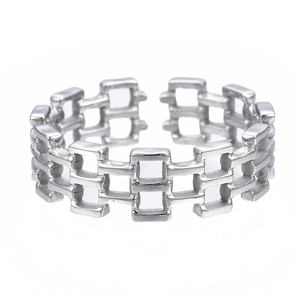 PandaHall 304 Stainless Steel Square Open Cuff Ring, Chunky Hollow Ring for Women, Stainless Steel Color, US Size 7(17.3mm) 304 Stainless...
PandaHall 304 Stainless Steel Square Open Cuff Ring, Chunky Hollow Ring for Women, Stainless Steel Color, US Size 7(17.3mm) 304 Stainless...